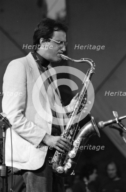 Michael Brecker, Capital Jazz, Knebworth, 1982. Artist: Brian O'Connor.
