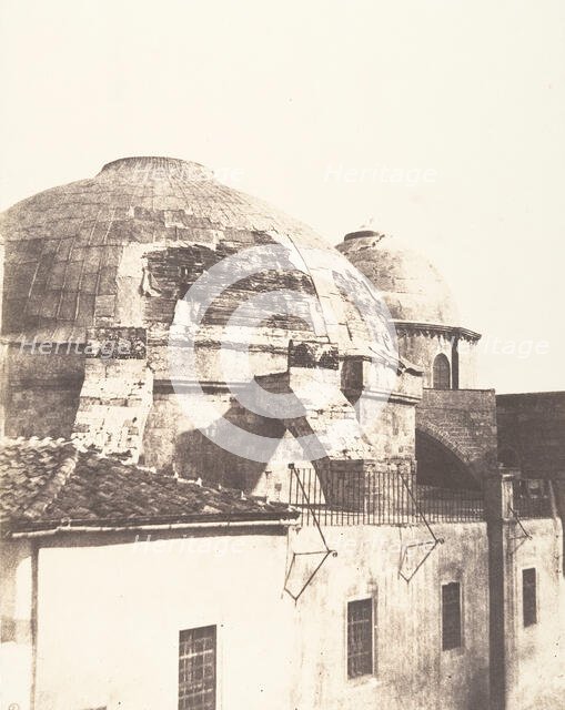 Jérusalem, Saint Sépulcre, coupole, 1854. Creator: Auguste Salzmann.