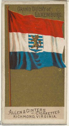 Grand Duchy of Luxemburg, from Flags of All Nations, Series 2 (N10) for Allen & Ginter Cig..., 1890. Creator: Allen & Ginter.