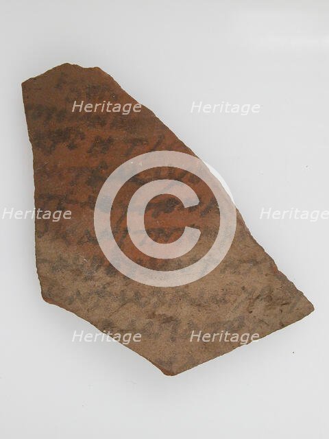 Ostrakon, Coptic, 7th century. Creator: Unknown.