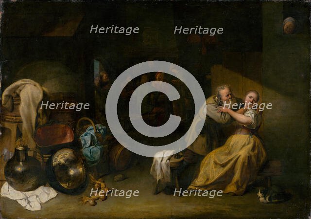 At the Inn, around 1652-1654. Creator: David Ryckaert III.