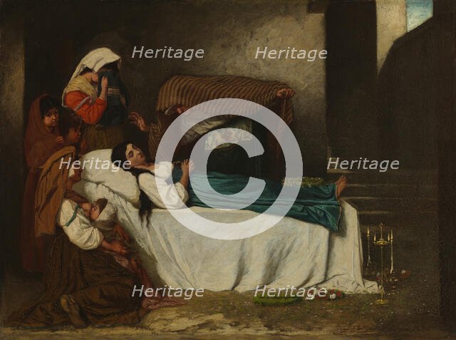 Hour of Tears, 1870. Creator: Severin Falkman.