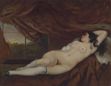 Reclining Nude, 1862. Creator: Courbet, Gustave (1819-1877).