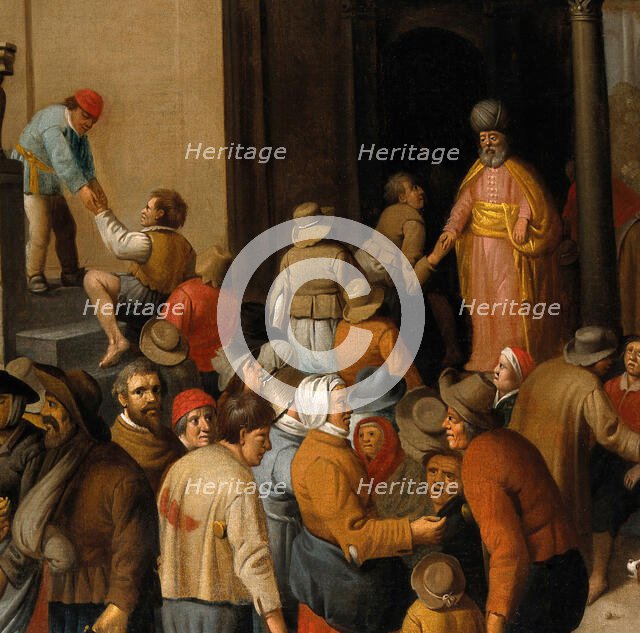 The halt and the blind being summoned to the great supper, 1620-1629. Creator: Joost Cornelisz Droochsloot.