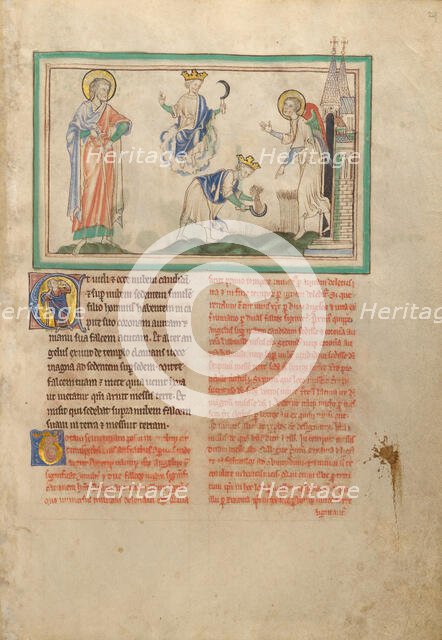 The Harvest of the Earth; Dyson Perrins Apocalypse, about 1255-1260. Creator: Unknown.