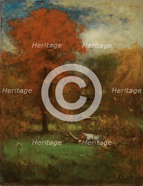 The Mill Pond, 1889. Creator: George Inness.