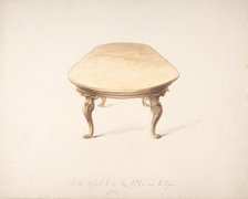 Design for a Dining Table, early 19th century. Creator: Anon.