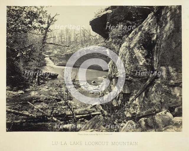 Lu-La Lake Lookout Mountain, 1864/66. Creator: George N. Barnard.