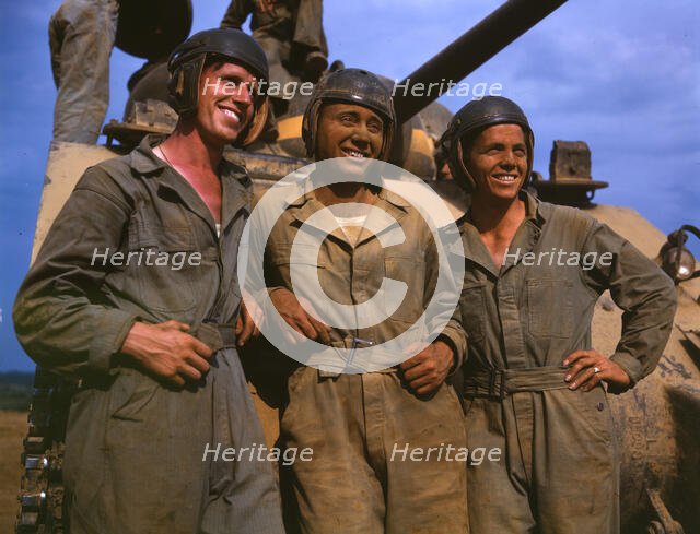 M-4 tank crews of the United States, Ft. Knox, Ky., 1942. Creator: Alfred T Palmer.