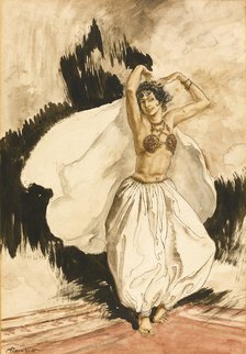 Anitra's Dance. Illustration for Peer Gynt by Henrik Ibsen. Artist: Rackham, Arthur (1867-1939)