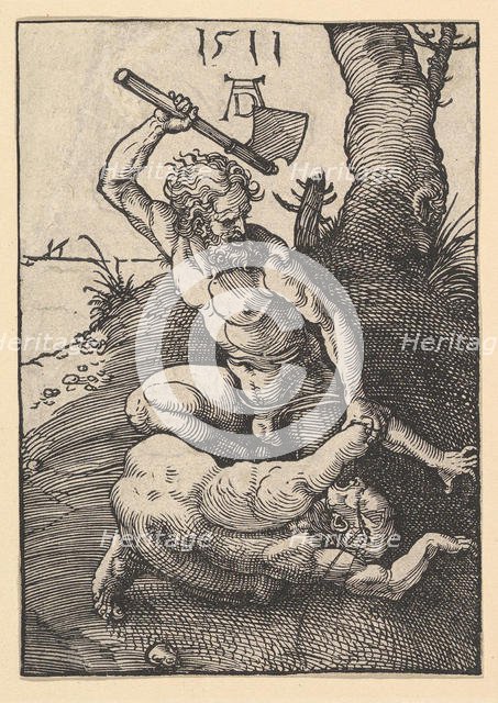 Cain Killing Abel, 1511. Creator: Albrecht Durer.