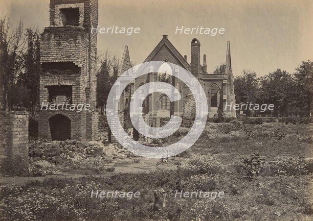 Ruins in Columbia, South Carolina, 1860s. Creator: George N. Barnard.