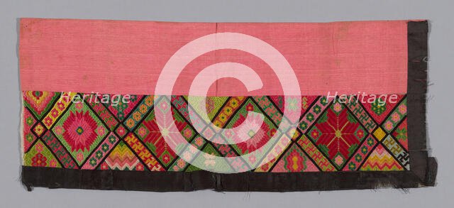 Trouser Band, China, Qing dynasty (1644-1911), 1875/1900. Creator: Unknown.