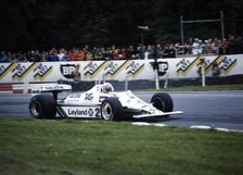 Alan Jones racing a Williams-Cosworth FW07B, British Grand Prix, Brands Hatch, 1980. Artist: Unknown