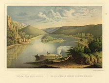 View of the Lena River near Kirensk., 1856. Creator: Ivan Dem'ianovich Bulychev.