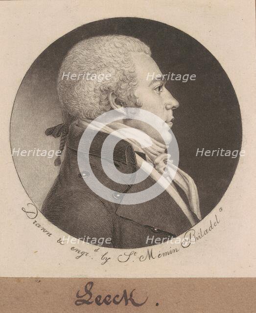 Leech, 1798. Creator: Charles Balthazar Julien Févret de Saint-Mémin.