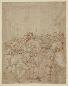 St. Sebastian Ministered to by Saint Irene and Attendants, between 1630 and 1639. Creator: Giulio Benso.