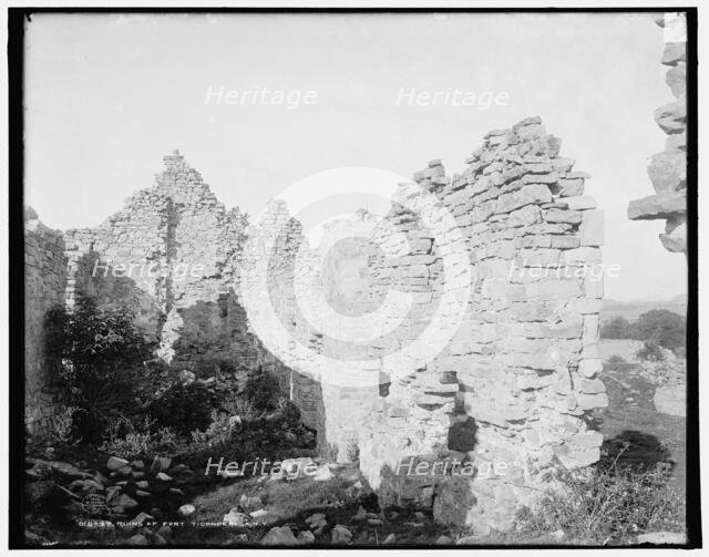 Ruins of Fort Ticonderoga, N.Y., c1902. Creator: Unknown.