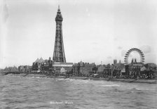 Blackpool Tower and the front, Blackpool, Lancashire, 1894-1910. Artist: Unknown