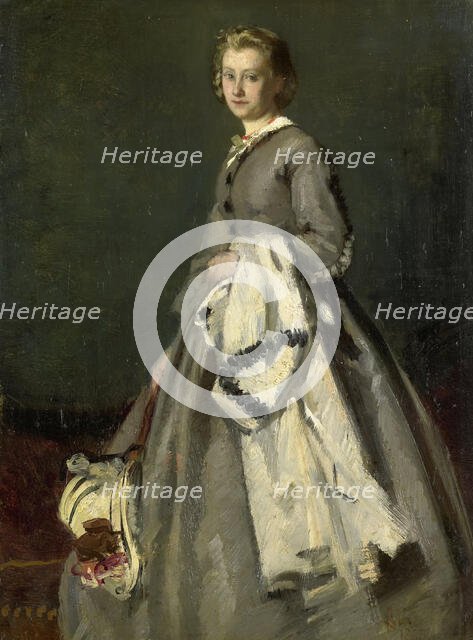 A young Woman, 1863. Creator: August Allebe.