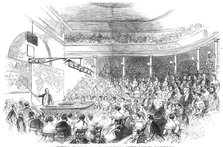 Royal Institution - Sir Roderick Murchison's Lecture on the Distribution of Gold Ore, 1850. Creator: Unknown.