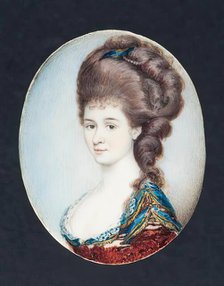 Miniature Portrait of a Woman, 18th century. Creator: Unknown.