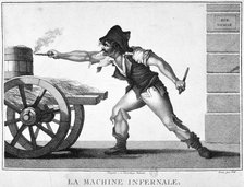 'The Explosive Device', 24 December, 1800, 19th century. Artist: Unknown