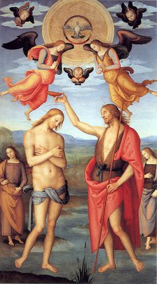 Baptism of Christ, c. 1512. Artist: Perugino (ca. 1450-1523)