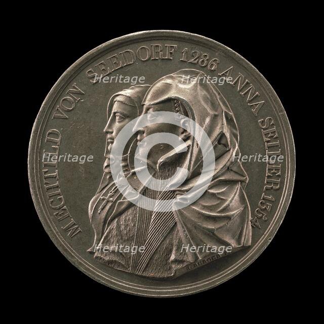 Mechtild von Seedorf and Anna Seiler [obverse], 1818. Creator: Sebastian Burger.