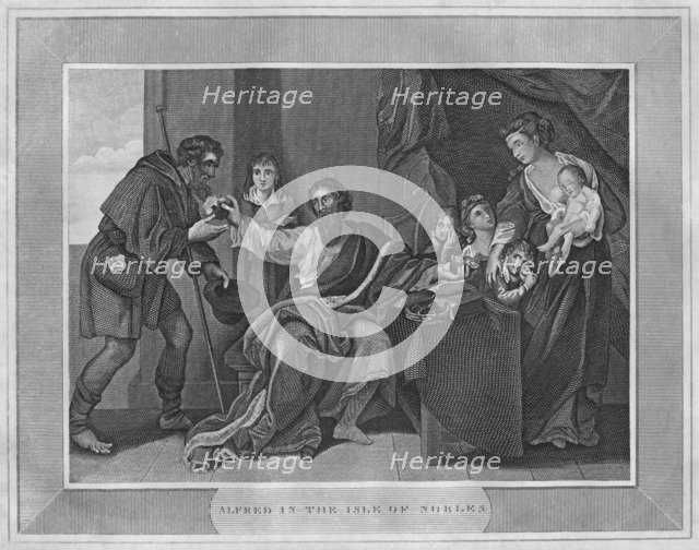 'Alfred in the Isle of Nobles', 1838. Artist: Unknown.