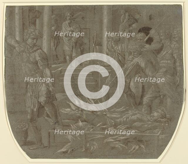 The Martyrdom of Saint Lawrence, 16th century. Creator: Unknown.