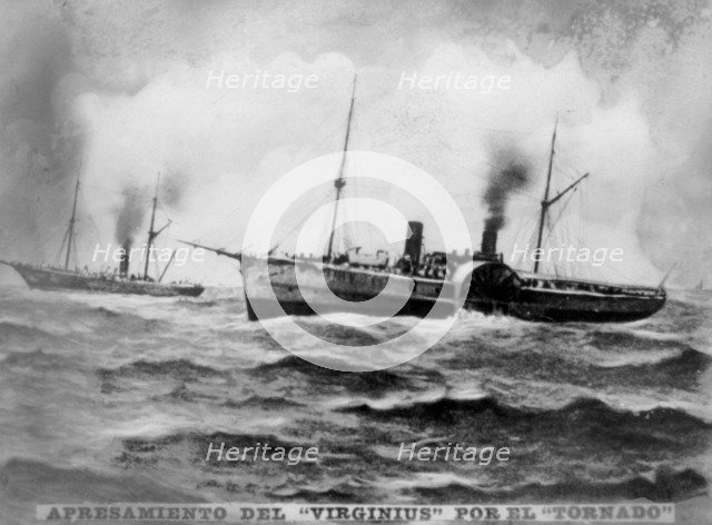 The capture of the Virginius, (1873), 1920s. Artist: Unknown