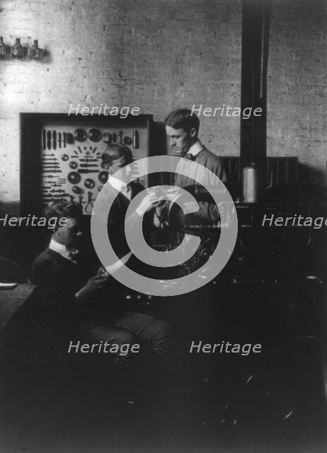 A class in drilling, (1899?). Creator: Frances Benjamin Johnston.