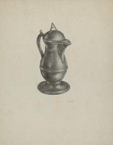 Pewter Jar, c. 1939. Creator: R.J. De Freitas.