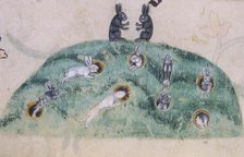 A rabbit warren, c1300-c1340. Creator: Unknown.