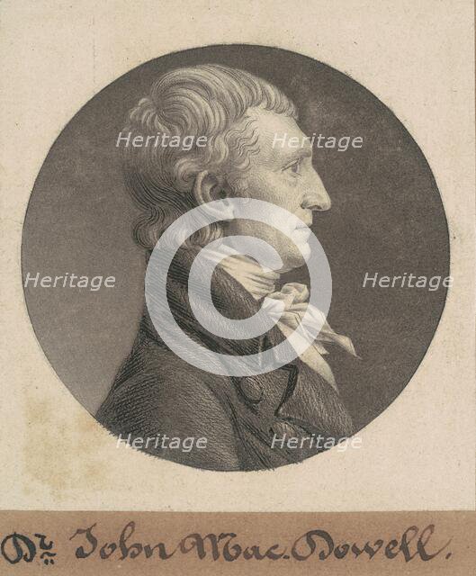 John McDowell, 1804. Creator: Charles Balthazar Julien Févret de Saint-Mémin.