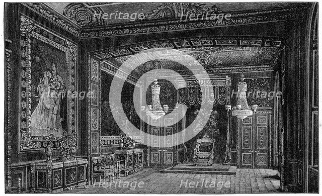 'The Throne Room, Windsor', 1880.Artist: Robert Taylor Pritchett