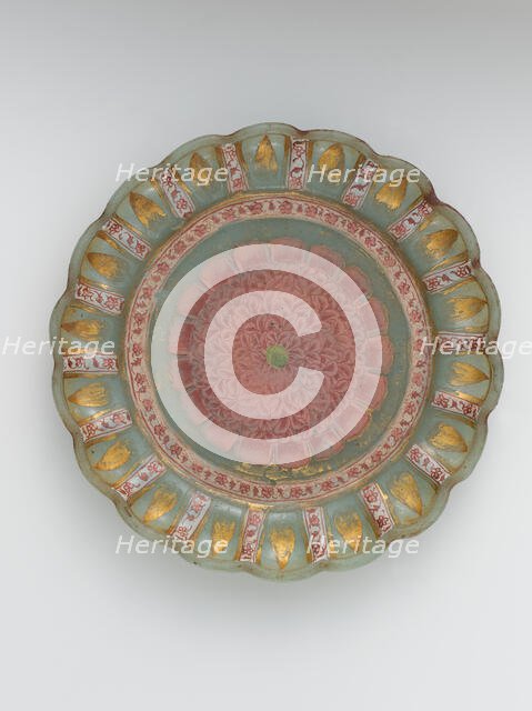 Dish with Peony, India, late 17th-early 18th century. Creator: Unknown.