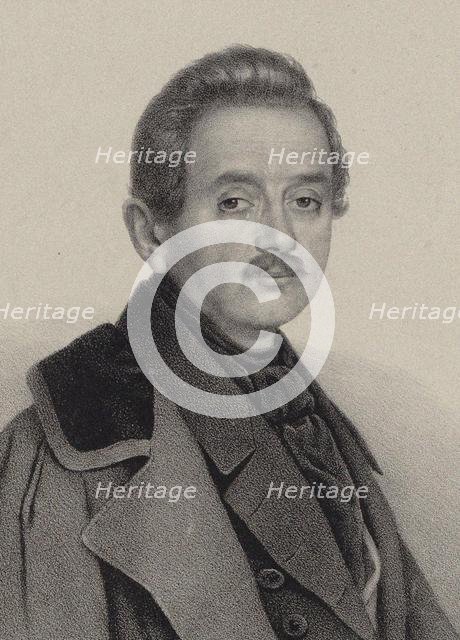 Portrait of the composer Alexei Fyodorovich Lvov (1798-1870). Creator: Anonymous.