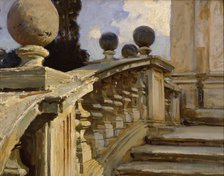 A Balustrade, c1880-1920. Artist: John Singer Sargent.
