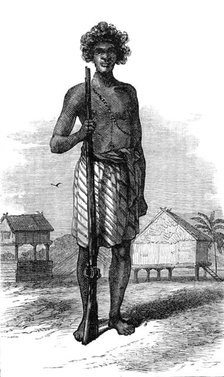 Sakalave policeman, Madagascar, 1881. Creator: Unknown.