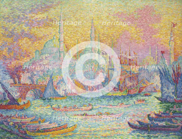 The Golden Horn, Constantinople, 1907. Creator: Signac, Paul (1863-1935).