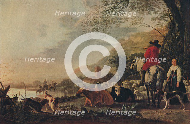 'A Hilly Landscape with Figures', c1655. Artist: Aelbert Cuyp.