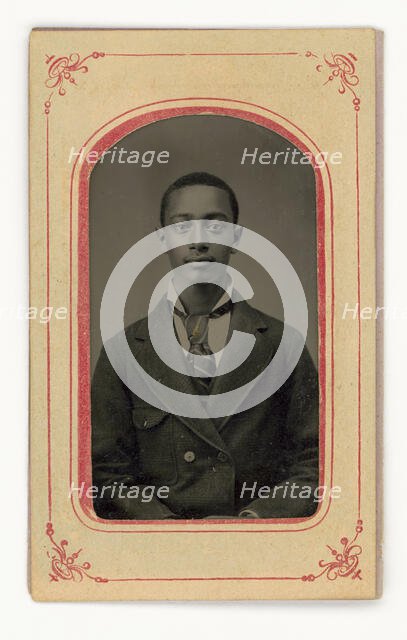 Tintype of a man, 1856-1900. Creator: Unknown.