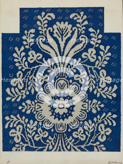 Coverlet, c. 1937. Creator: Ruth M. Barnes.
