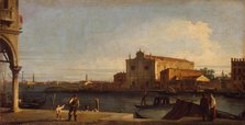 View of Church of San Giovanni dei Battuti on the Isle of Murano, Between 1725 and 1728. Creator: Canaletto (1697-1768).