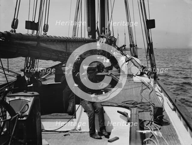 Looking forward on pilot boat no. 2, between 1900 and 1905. Creator: Unknown.