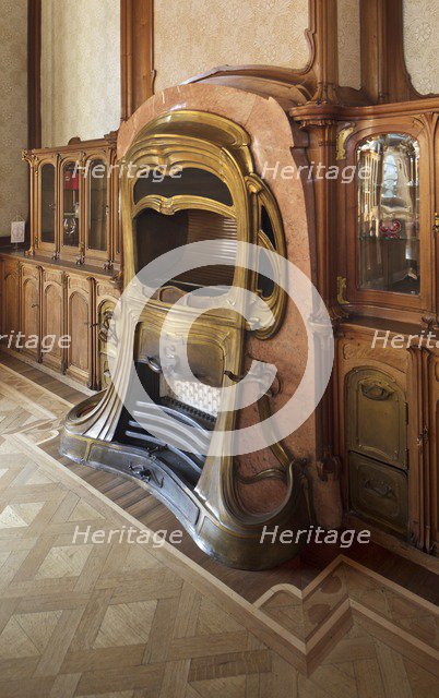 Interior-Hotel van Eetvelds, Av. Palmeston, Brussels, Belgium, (1895), c2014-2017. Artist: Alan John Ainsworth.