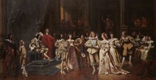 The Ball at the Court of Louis XIII of France. Artist: Bakalowicz, Wladyslaw (1831-1904)