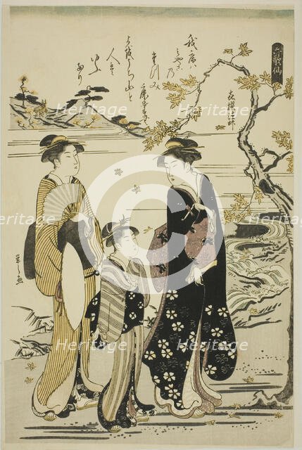 The Priest Kisen, from the series "Six Immortal Poets (Rokkasen)", c. 1789/90. Creator: Hosoda Eishi.